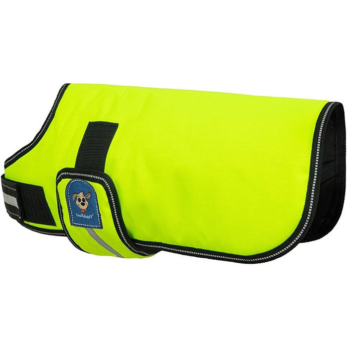 Жакуар для собак Knuffelwuff 13930-011, функціональний текстиль, світловідбиваючий, неоновий жовтий, 50 см