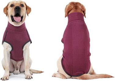 Теплий зимовий халат-жилет для собак великих порід, вітронепроникний, червоний, 3XL