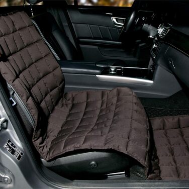 Автокрісло Doctor Bark для пасажирського сидіння - захисна накидка преміум-якості, підходить для всіх авто/SUV (Коричневий)