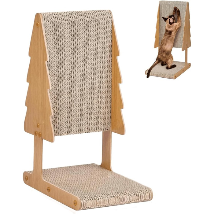 Котячий когтетоп ERNAN: 62 см, L-подібний, з картону, для захисту дивану, на стіну та кут