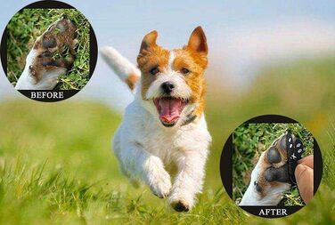 Захист лап для собак Anti-Rutsch: 40 шт. Силіконові наклейки проти ковзання, XXL (6.3*7см, 27.1-36кг)