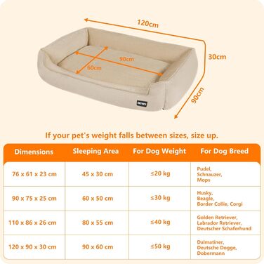 Ліжко для собак, м'яке, знімний та пральний чохол, сірий, 90 x 75 x 25 см (також доступне: 120 x 90 x 30 см, бежеве)