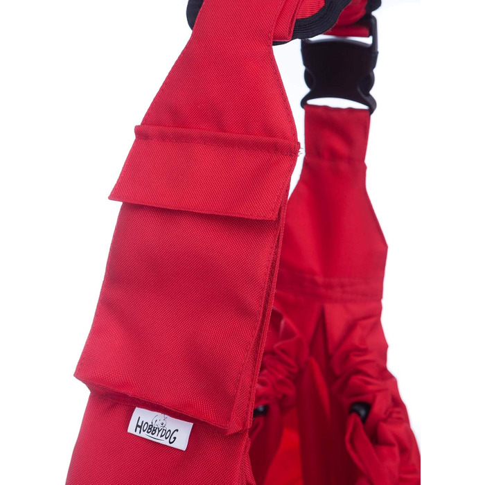 Трагеля для собак та котів PillowPrim - переноска для тварин на плечі, червона