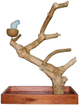 Стіл-підставка Wagner's Java Tree з кавового дерева для великих папуг та папуг