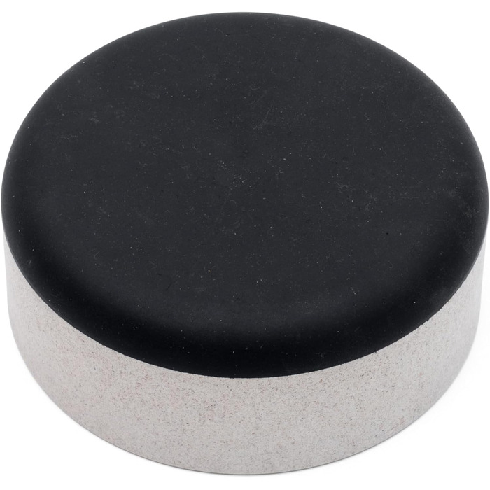 Миска для собак Titan Fuzzl з бамбука та гуми, 22 см, з антибактеріальним покриттям, неслизький дно, сіра, екологічна, довговічна, для середніх та великих собак (об'єм 0.8 л)