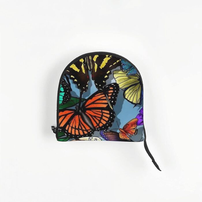 Сумка-переноска для собак, легка та зручна, з принтом метеликів. Підходить для маленьких тварин.