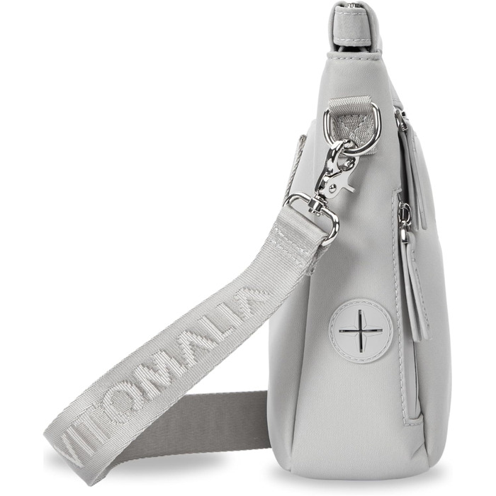 Сумка для собак Deluxe: багатофункціональна сумка через плече з кишенькою для ласощів, сумкою для прогулянок, сумкою для корму, диспенсером для пакетів та магнітною застібкою - ідеальна для прогулянок та тренувань (Сіра)