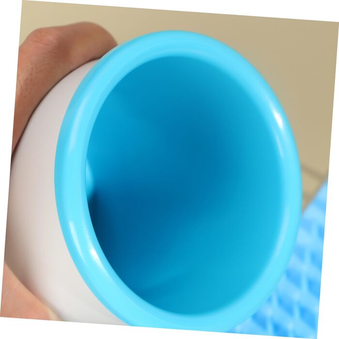 Автоматичний мийник для собак COLLBATH: ротаційний інструмент, червоно-білий, для догляду за шерстю