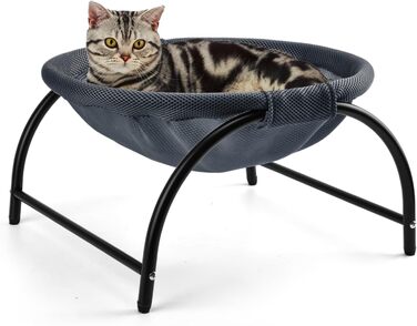 Гамак для котів LIFLIX Outdoor: зручний, знімний, для внутрішнього та зовнішнього використання (темно-синій, сітчаста тканина)