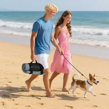 Водонепроникна підстилка для собак, ортопедичний килимок для собак, для дому та на вулицю, великі та середні породи (блакитний)