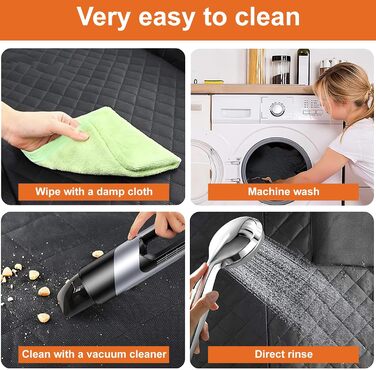 Накладка на заднє сидіння автомобіля для собак, 147 см, водонепроникна, з віконцем, 600D Oxford, захист для заднього сидіння, підходить для SUV та універсалів