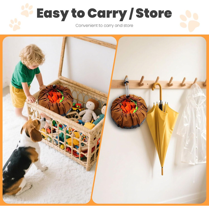 Набір інтерактивних килимків для собак та котів: килимок для нюхання та килимок для ласощів. Розвиває інтелект, стимулює когнітивну активність. Підходить для цуценят, маленьких собак та котів. Розміри: 38,1 x 38,1 см (килимок для нюхання) та 20,3 x 20,3 с