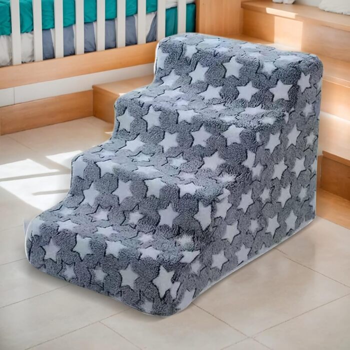 Рампа для собак та котів Cat Escabeau – портативна, складна, неслизька, синього кольору