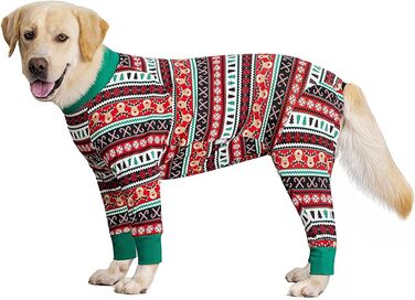 Комбінезон для великих собак, захист суглобів, червоний, розмір XL