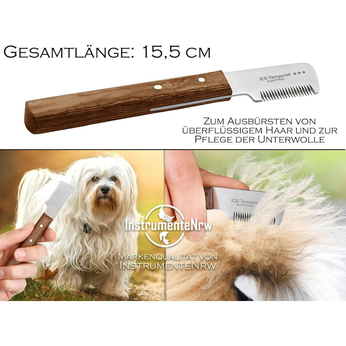 Набір триммерів для собак та котів: насадки з дрібним та середнім прорізом, гребінець для догляду за шерстю, ножиці для собак, сталеві леза, преміум-якість для довгої та короткої шерсті