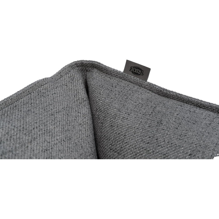 ТРИКСІ Лежанка для собак Таліс, 100 x 70 см, сіра - зручна лежанка з веб-тканини для середніх собак, з антиковзким покриттям та можливістю прання, артикул 37583