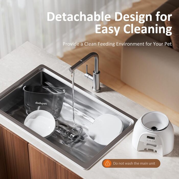 Автомат годування котів 5L, інтелектуальний дозатор корму для котів та собак, програмований, білий