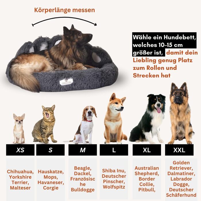 Кругле ліжко для собак та котів Pfoten&nasen® Wolke 7, бежеве, XS (55 см) – м'яке, знімний чохол, для маленьких тварин