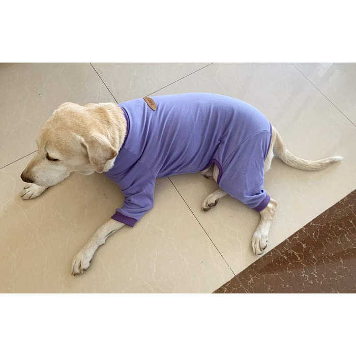 Піжама для собак великих порід: захист суглобів, анти-шерсть, фіолетовий колір