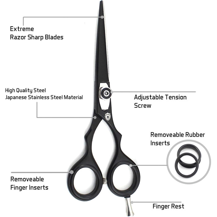 Професійні ножиці для перукарів/барберів Sharpy England, 14 см, японська сталь, точне налаштування