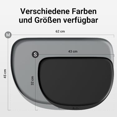 Підкладка під миску для котів DownyPaws, силіконова, 62 x 43 см, чорна. Захист від розливання, легко миється, BPA-free