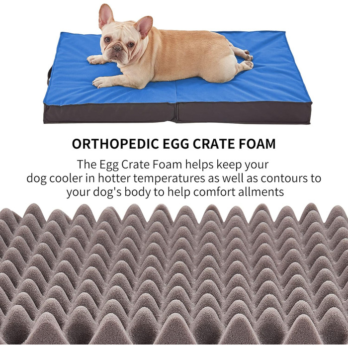 Ортопедичне собаче ліжко X-Large Marineblau: вологостійке, знімний чохол, для великих собак