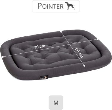 Ортопедична подушка для собак середніх порід, 90x60 см - лежанка для собак, миється до 95°C, без запаху, міцна, для дому та вулиці, Made in Germany