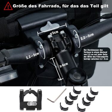 Складаний водонепроникний кошик на кермо велосипеда Pynhoklm, 20L, з аксесуарами. Підходить для покупок, пікніків та повсякденного використання