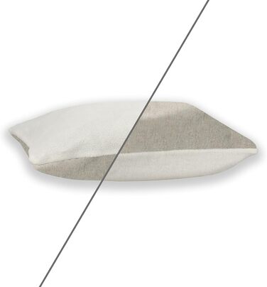 Крісло-печера для собак та котів Sleepy Fox® Premium - Крісло-гніздо, кремове жакардове покриття, розмір Small (65x55x40 см)