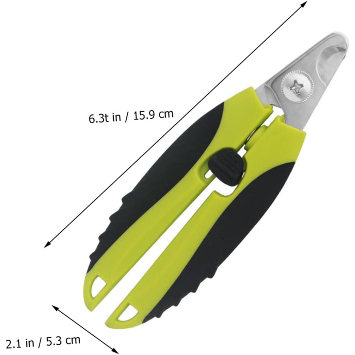 Професійний кусачки для обрізання кігтів собак та котів Sosoport (2 шт.) з нержавіючої сталі, безпечні, ергономічні та довговічні