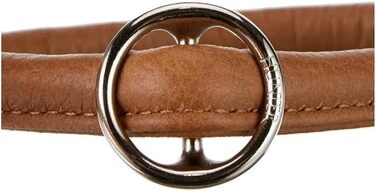 Дресирувальний нашийник HUNTER ROUND & SOFT ELK, м'яка кругла шкіра, для собак, розмір 50 (M-L), коньячний