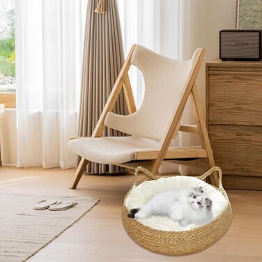 Кігтеточка-гніздо для котів Obelunrp, 43 см, круг, з м'яким подушкою, стійка до подряпин, для дому, для кошенят та великих котів