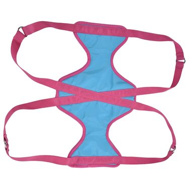 Крісло-гамак для грумінгу домашніх тварин Baxnore Premium, асистент по догляду за собаками, для стрижки кігтів, чищення зубів, догляду за вухами, дихаючий поліестер з фіксуючими ременями (M 35 x 27 x 20 см)