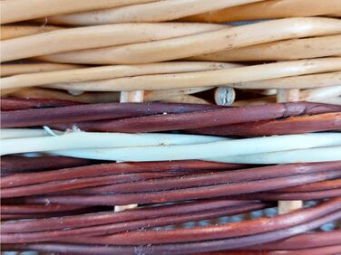 Плетене котяче ліжко з лози, 3-ярусне, з подушкою бежевого кольору