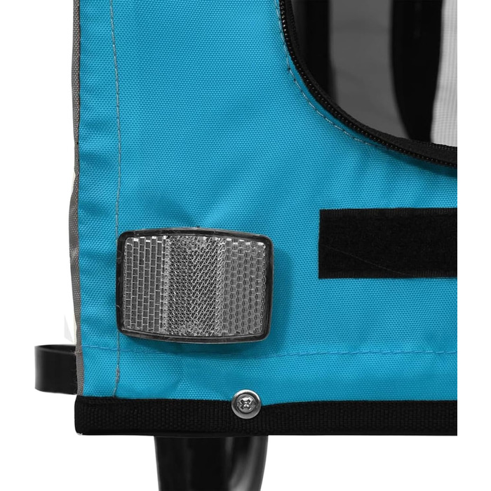 Festnight Причіп для велосипеда, переноска для собак, вантажний причіп для велосипеда, Oxford-Gewebe, 45 кг, 133,5 x 69 x 73,5 см, блакитний та сірий