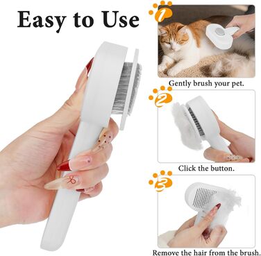 Набір для догляду за тваринами Okiki: щітка для собак і котів, ножиці для обрізання кігтів, гребінець від бліх - комплект для довго- та короткошерстих тварин