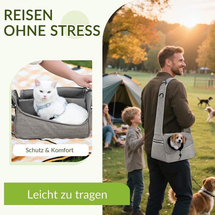 Сумка-переноска для собак та котів ALLSOPETS, сірого кольору, до 5 кг