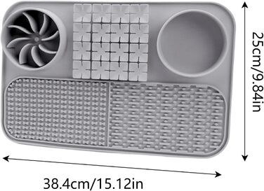 Килимок для годування собак, інтерактивна іграшка-пазл, сірий | Килимок для корму собак, килимок для іграшок, матеріал - сірий | Аксесуар для собак