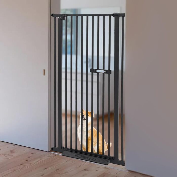 Захист для собак LENDISIY: турнік-загородка, 76-85 см, чорний (150 см)