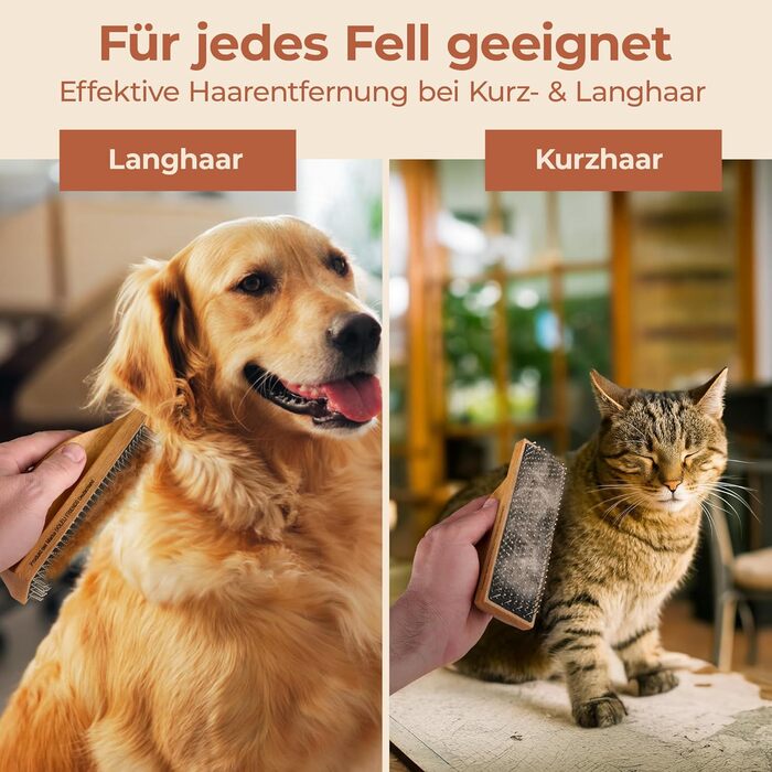 Щітка для собак великих порід Edelhaar, розмір L: вичісування, масаж, догляд за шерстю