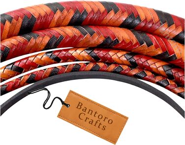 БантОро Крафтс: Батогом з кенгурячої шкіри, 16 плетінь, 3.6м (12 футів), для косплею та реквізиту