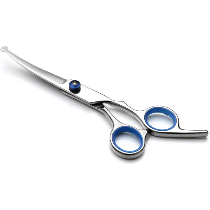 Набір професійних ножиць для собак, 4 в 1, з нержавіючої сталі, з гребінцем для грумінгу, для собак та котів (синій)
