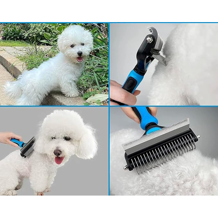 Бурштук для собак та котів 2 в 1 GLUTTONY, металевий, блакитний