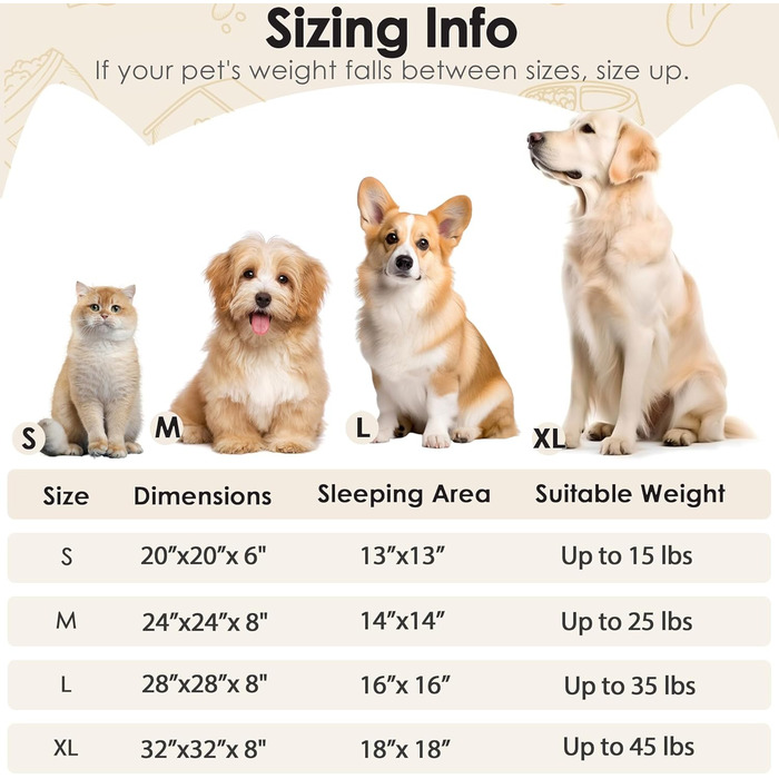 Кругле лежанка для собак та котів середнього розміру Camel 71.1 см, м'яка та затишна, для цуценят та кошенят, легко миється