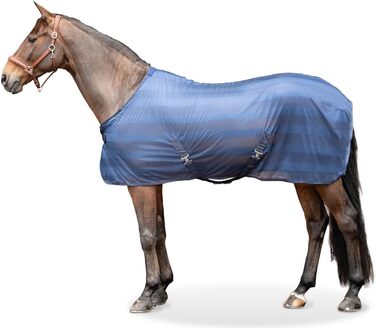 Захисний в'їжджуваний вкладиш Equinate Guardian для коней, 145 см, Navy - захисна ковдра від комах, ковдра для випасу