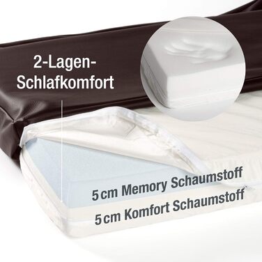 JAMAXX® Преміум подушка для собак, лежанка для собак, канва, ортопедична, memory foam, середні породи, вінтажна канва, матрац PDB1017 M, 90x70/65 см, коричневий