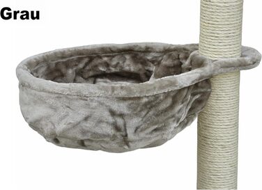 М'яке ліжко-лежанка для котів Nanook, 40 см, сіре. Лежанка-лежанка для котів, платформа для дряпання, аксесуар для котячого дерева.