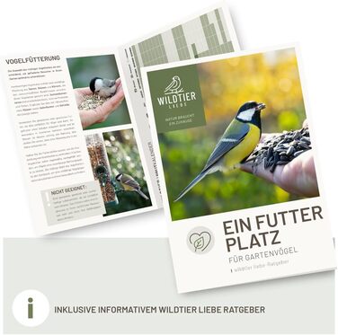 Станція для годування птахів wildtier liebe з металу 235 см, зелена, комплект з поїлкою, піддоном для борошняних черв'яків, зерна, арахісу, купіль для птахів, вулична