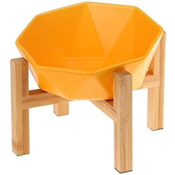 Керамічна годівниця для котів та собак з підставкою, похила, нахилена - HCHLQLZ