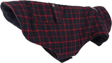 Зимова куртка для собак, теплий вітрозахист, в клітинку, для малих, середніх та великих собак, тепла флісова куртка для активностей на холодному повітрі (розмір XXL)